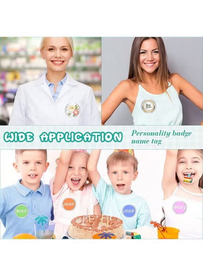 fantasize 2.4 inch Acrylic Design Button Badge Clear Button Pin Badges Kit for DIY Crafts and Children's Paper Craft Activities and More （30Pcs） - Image 2